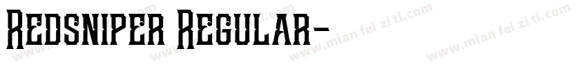 Redsniper Regular字体转换